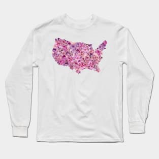 Map of America Long Sleeve T-Shirt